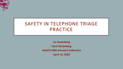 Safety in Telephone Triage Practice icon