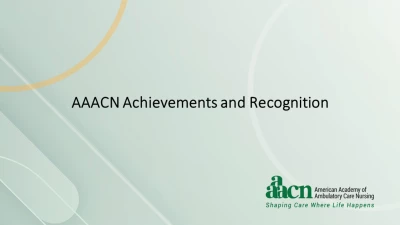 AAACN Achievements and Recognition icon