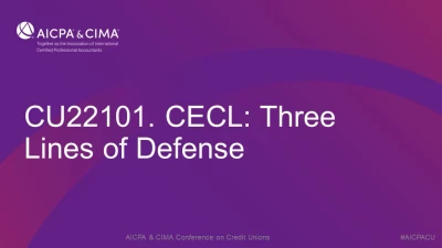 CECL: Three Lines of Defense (additional fee, virtual only) icon