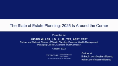The State of Estate Planning: 2025 Is Around the Corner icon
