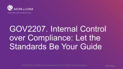 Internal Control over Compliance: Let the Standards Be Your Guide icon