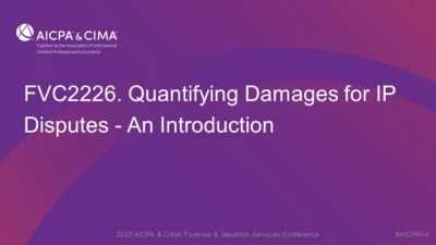 Quantifying Damages for IP Disputes - An Introduction icon