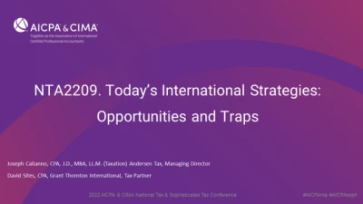 Today’s International Strategies: Opportunities and Traps icon
