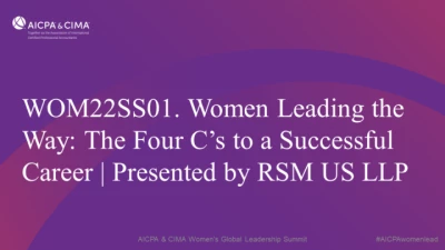 Women Leading the Way: The Four C’s to a Successful Career | Presented by RSM US LLP icon