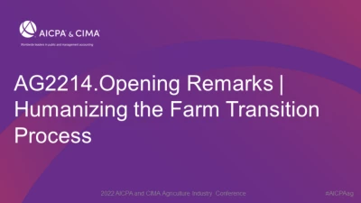 Opening Remarks | Humanizing the Farm Transition Process icon