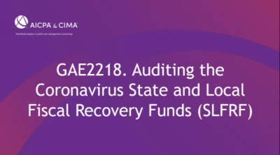 Auditing the Coronavirus State and Local Fiscal Recovery Funds (SLFRF) icon