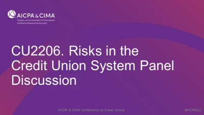 Risks in the Credit Union System Panel Discussion icon