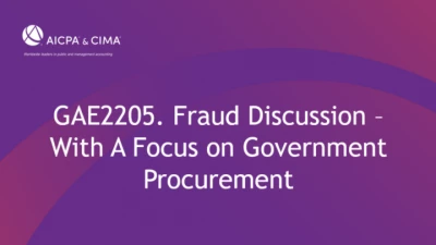 Fraud Discussion - With A Focus on Government Procurement icon