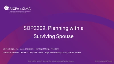 Planning with a Surviving Spouse icon