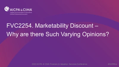 Marketability Discount – Why are there Such Varying Opinions? icon