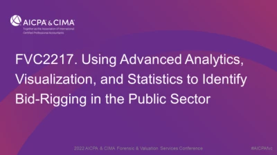 Using Advanced Analytics, Visualization, and Statistics to Identify Bid-Rigging in the Public Sector icon