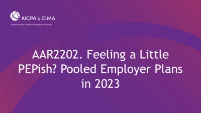 Feeling a Little PEPish?  Pooled Employer Plans in 2023 icon