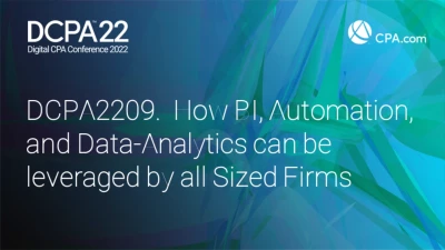 How BI, Automation, and Data-Analytics can be leveraged by all Sized Firms icon