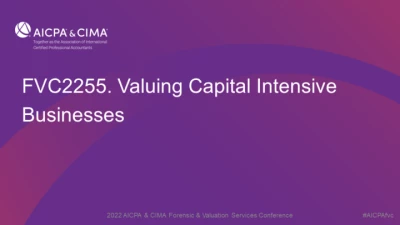 Valuing Capital Intensive Businesses icon