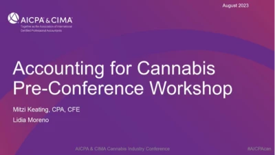 Accounting for Cannabis Workshop (ONSITE ONLY) icon