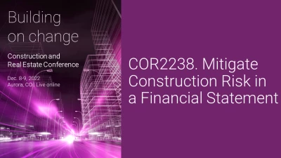 Mitigate Construction Risk in a Financial Statement icon