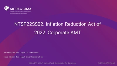 Inflation Reduction Act of 2022: Corporate AMT icon