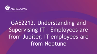 Understanding and Supervising IT - Employees are from Jupiter, IT employees are from Neptune icon