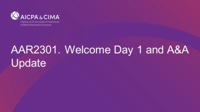 Welcome Day 1 and A&A Update icon