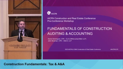 Construction Fundamentals: Tax & A&A (Onsite Only, No Additional Fee) icon