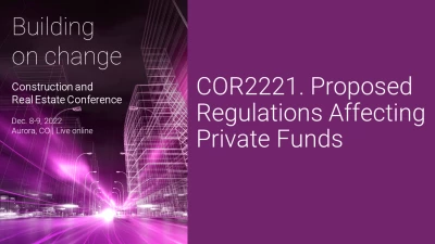 Proposed Regulations Affecting Private Funds icon