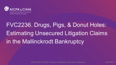Drugs, Pigs, & Donut Holes: Estimating Unsecured Litigation Claims in the Mallinckrodt Bankruptcy icon