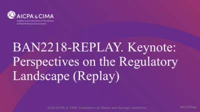 Keynote: Perspectives on the Regulatory Landscape (Replay) icon
