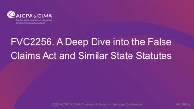 A Deep Dive into the False Claims Act and Similar State Statutes icon