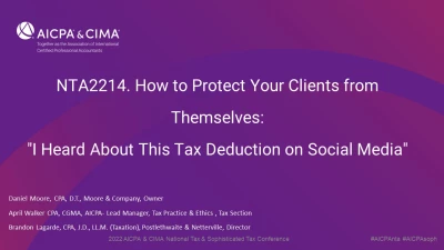 How to Protect Your Clients from Themselves: "I Heard About This Tax Deduction on Social Media" icon