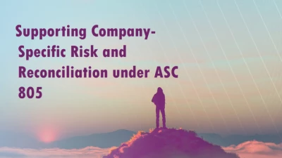 Supporting Company Specific Risk and Reconciliation under ASC 805 icon