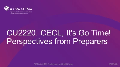 CECL, It's Go Time! Perspectives from Preparers icon