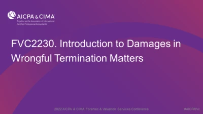 Introduction to Damages in Wrongful Termination Matters icon