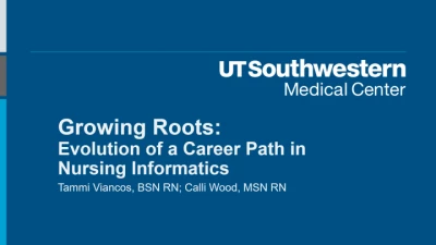 Growing Roots: Evolution of a Career Path in Nursing Informatics   icon