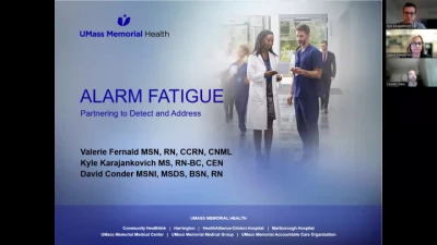 Alarm Fatigue – Partnering to Detect and Address   icon