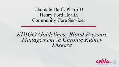 KDIGO Guidelines: Blood Pressure Management in Chronic Kidney Disease icon