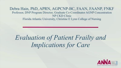 Evaluation of Patient Frailty and Implications for Care icon