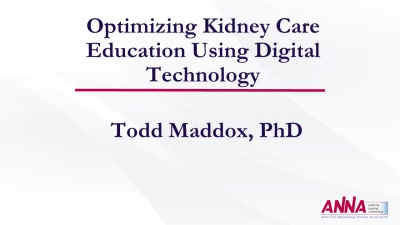 Optimizing Kidney Care Education Using Digital Technology icon