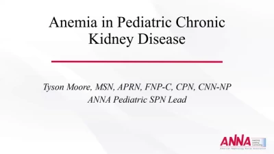 Anemia in Pediatric Chronic Kidney Disease icon