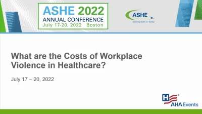 What are the Costs of Workplace Violence in Health Care? (Part 2) icon