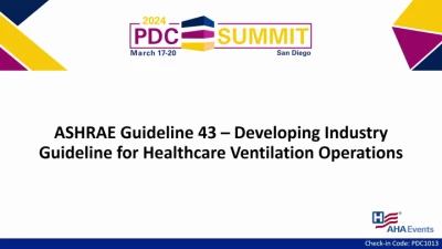 ASHRAE Guideline 43 – Developing Industry Guideline for Healthcare Ventilation Operations icon