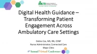 Digital Health Guidance: Transforming Patient Engagement Across Ambulatory Care Settings icon