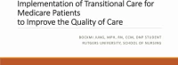 Implementation of Transitional Care for Medicare Patients to Improve the Quality of Care icon