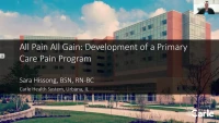 All Pain, All Gain: Development of a Primary Care Pain Program icon