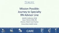 Mission Possible: Journey to RN Advisor Line icon