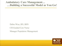 In-Brief Sessions: Ambulatory Care Management; Workflow Consultant - Your New BFF icon
