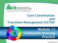 Module 13: Care Coordination and Transition Management: Telehealth Nursing Practice icon