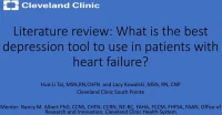 Literature Review: What Is the Best Depression Tool to Use in Patients with Heart Failure? icon