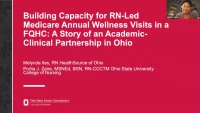 Building Capacity for RN-Led Medicare Annual Wellness Visits in a Federally Qualified Health Center: A Story of an Academic-Clinical Partnership in Ohio icon