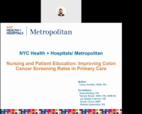 Nursing and Patient Education: Improving Colon Cancer Screening Rates in Primary Care icon