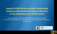 Impact of COVID-19 Immunization Standardized Procedures/Standardized Protocols Utilization at Two Ambulatory Care Health Centers icon